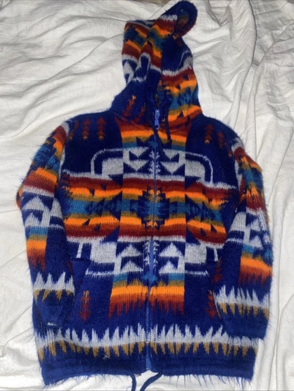 Artesanias Tuntaquimba South Western Style Hoodie Kids Size 6 Full Zip
